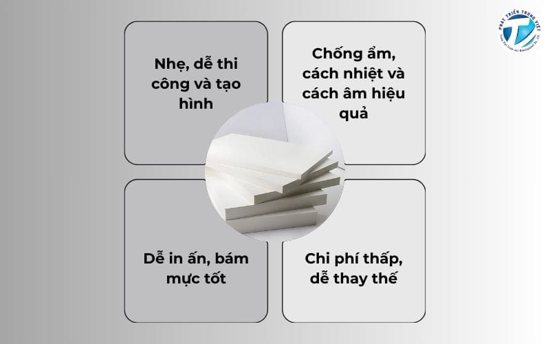 Ưu điểm nổi bật của tấm foam